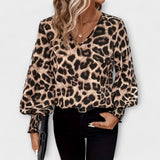 Stilizirana bluza s uzorkom leoparda