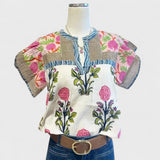 Uriella - Izvezena Boho Bluza
