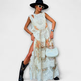 Lottie - Elegantna Maxi Haljina s Čipkom Kelly