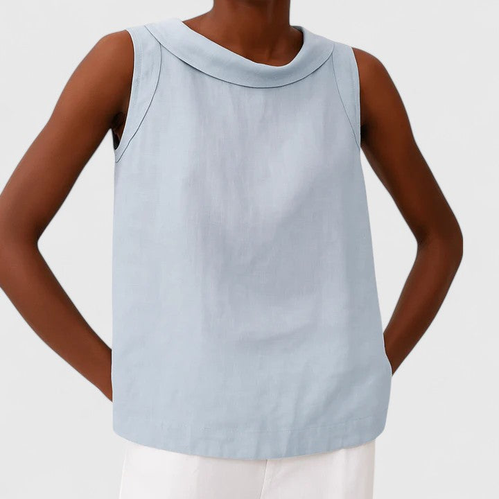 Natālija - Elegantan top s ovratnikom