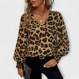 Stilizirana bluza s uzorkom leoparda