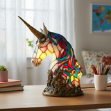 Jednorog – Vitražna lampa (jednorog)