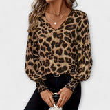 Stilizirana bluza s uzorkom leoparda