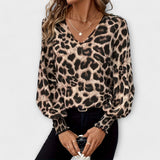 Stilizirana bluza s uzorkom leoparda