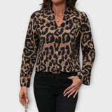 Slobodan bluzon s leopard uzorkom