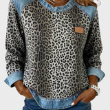 Roxy | Top s leopard uzorkom i traper rubovima