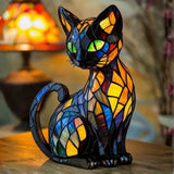 Mistični mačak - Lampa od vitraža