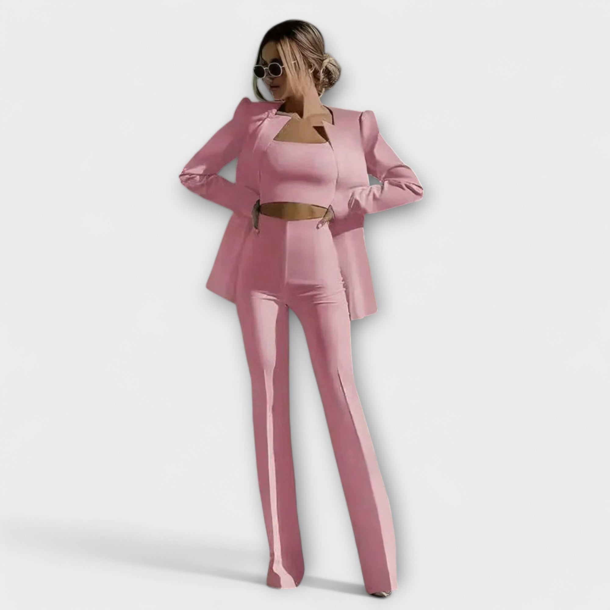 Selina - Stylish 3-dijelni set (Jakna, Top, Hlače)