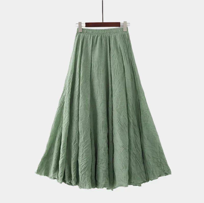 Kristýna Elegantne Visoke Struk Long Suknje Lagane