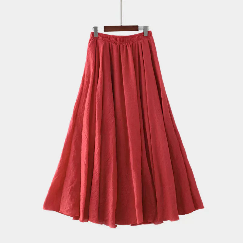 Kristýna Elegantne Visoke Struk Long Suknje Lagane