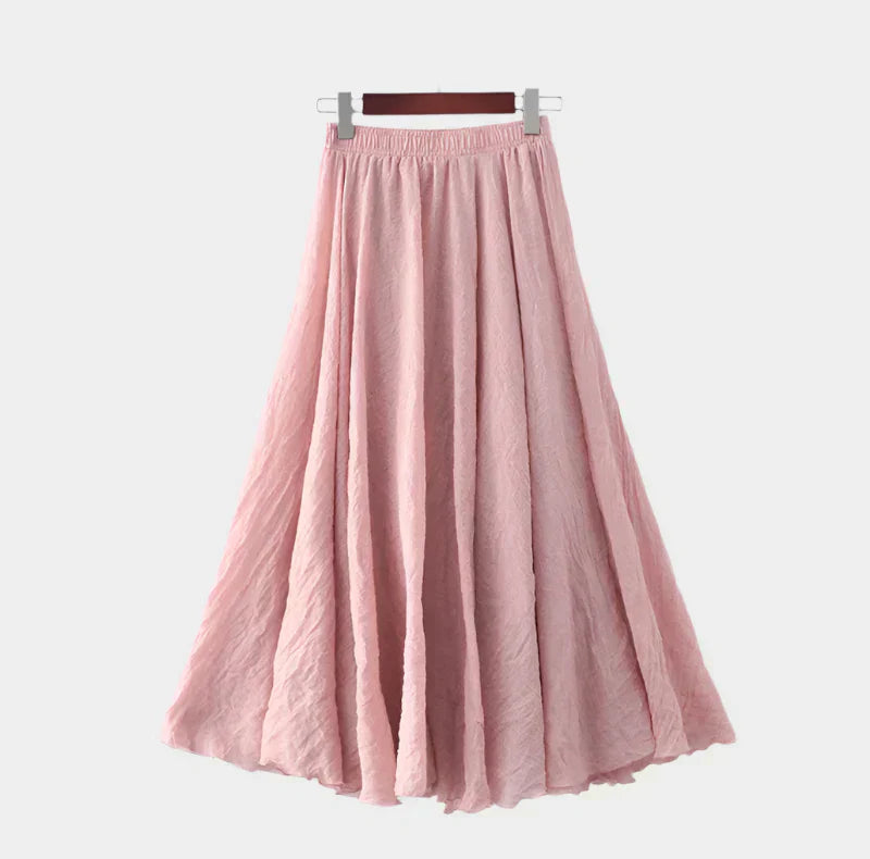 Kristýna Elegantne Visoke Struk Long Suknje Lagane
