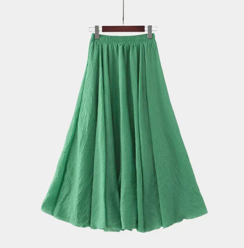 Kristýna Elegantne Visoke Struk Long Suknje Lagane