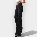 Kristýna Sofisticirani Bootcut Traperice s Visokim Strukom