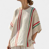 Mia – boho printana bluza i udobne široke hlače