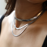 Eva Elegants Čūska Metalna Ogrlica Minimalistička