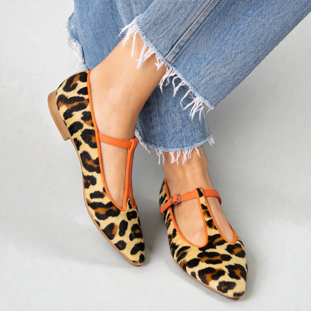 Lulu | Balerinke s t-trakom u uzorku leopard