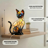 Mistični mačak - Vitralna lampa