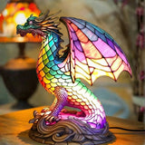 Drāciņš - Lampa vitrāžā