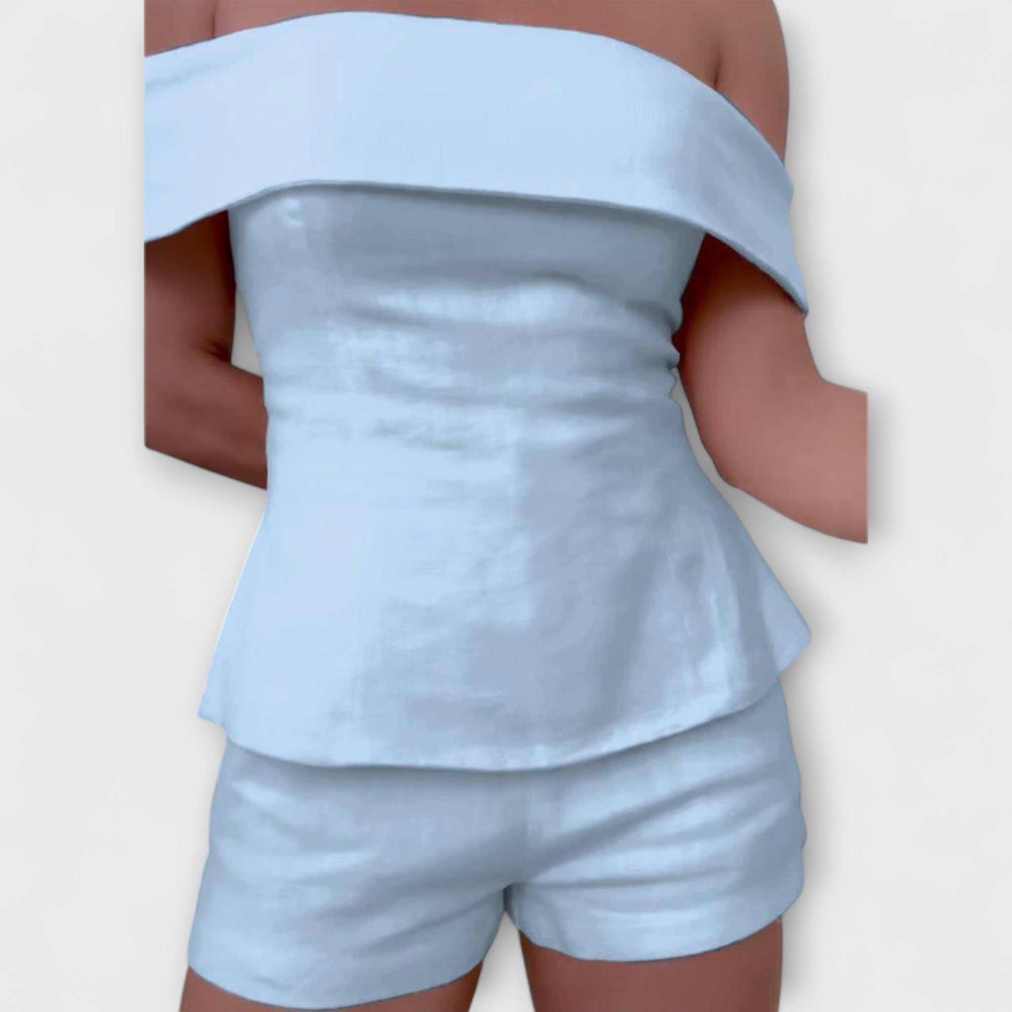 Olivia - Baltski pamučno-linen dvodijelni komplet