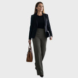 Karolína - Elegantne hlače s visokim strukom